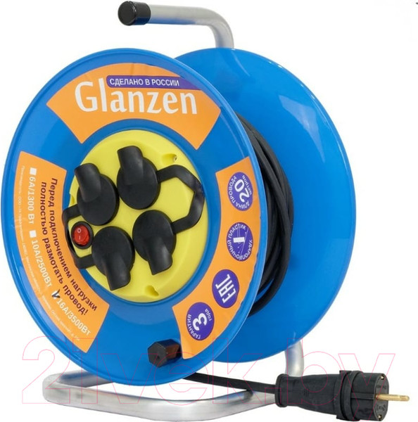 Изображение товара Удлинитель на катушке Glanzen EB-20-009