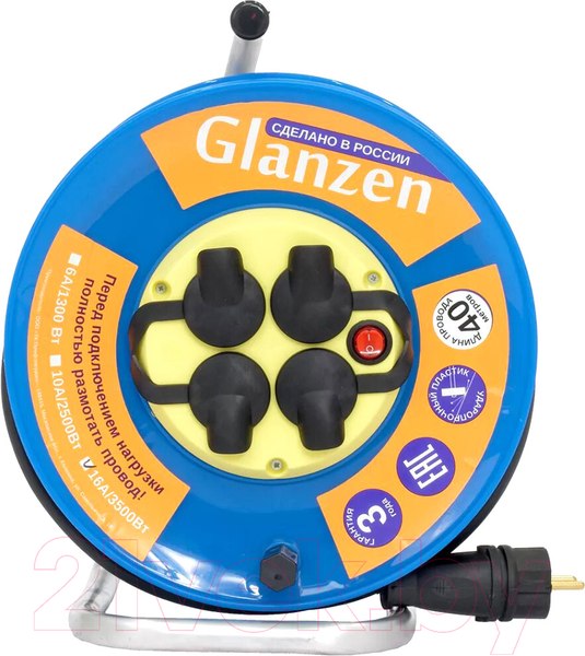 Изображение товара Удлинитель на катушке Glanzen EB-40-011