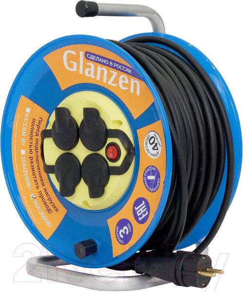 Изображение товара Удлинитель на катушке Glanzen EB-40-011