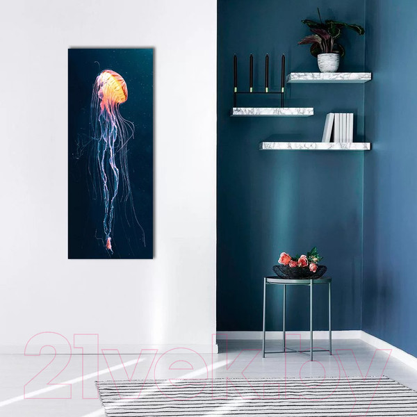 Изображение товара Картина на стекле Stamprint Свет медузы AN022 (125x50)