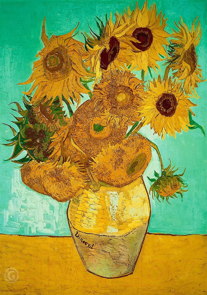 Изображение товара Картина на стекле Stamprint Подсолнухи 1 В. ван Гог PT005 (100x70)