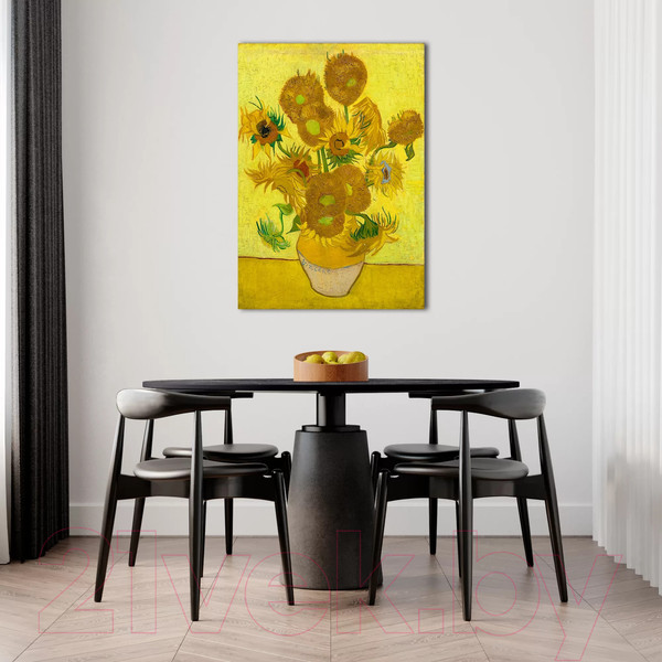 Изображение товара Картина на стекле Stamprint Подсолнухи 2 В. ван Гог PT006 (100x70)