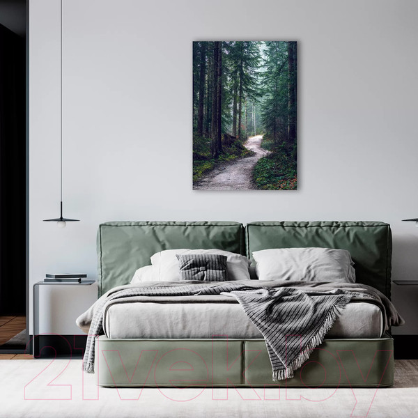 Изображение товара Картина на стекле Stamprint Свежесть хвои NT038 (100x70)