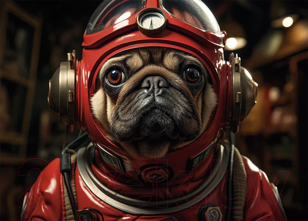 Изображение товара Картина на стекле Stamprint Астронавт AR076 (50x70)