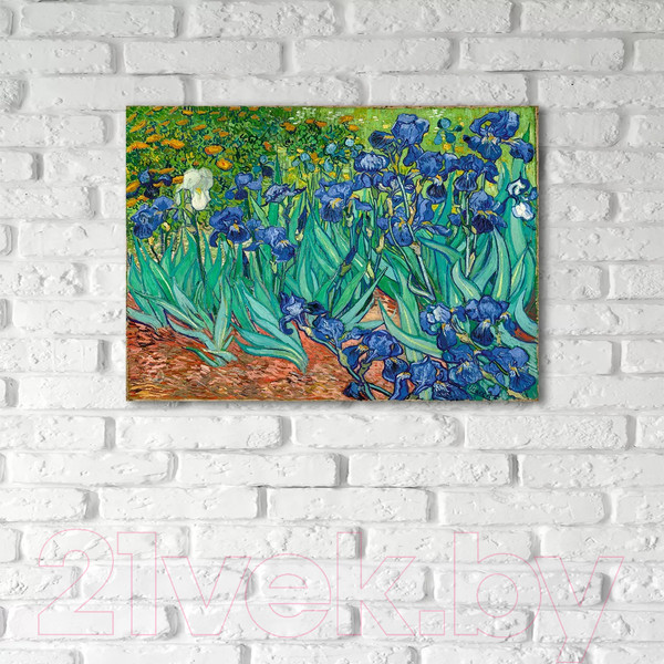 Изображение товара Картина на стекле Stamprint Ирисы В. ван Гог PT007 (50x70)