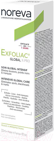Изображение товара Крем для лица Noreva Эксфолиак Глобал Х-Pro против несовершенств (30мл)