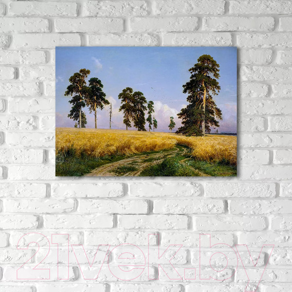 Изображение товара Картина на стекле Stamprint Рожь И.И. Шишкин PT024 (50x70)