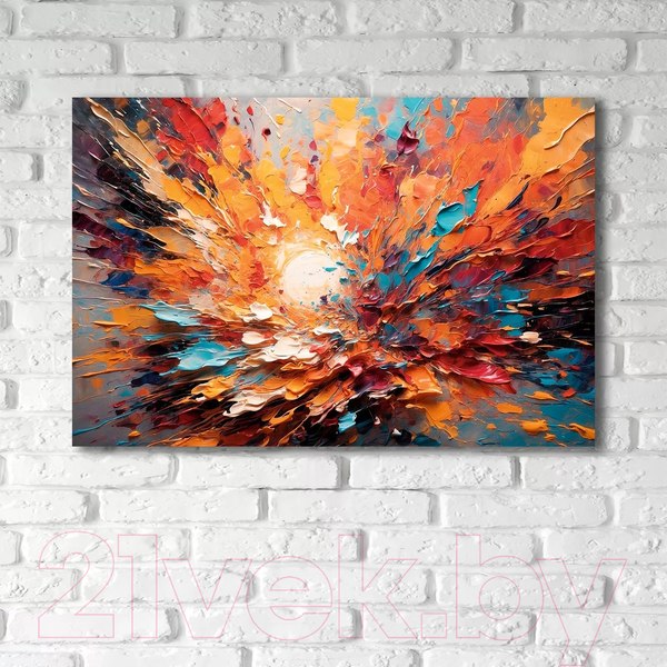 Изображение товара Картина на стекле Stamprint Брызги красок AR079 (80x120)