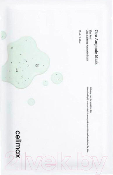 Изображение товара Маска для лица тканевая Celimax The Real Cica Calming Ampoule Mask