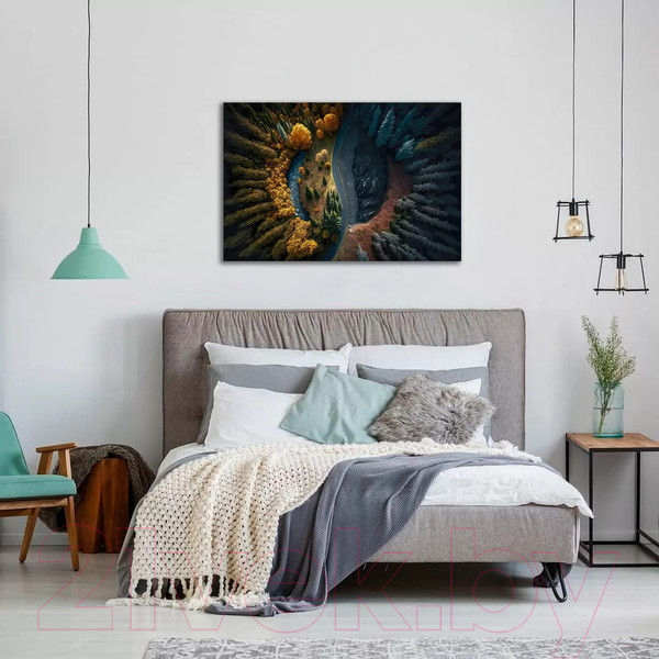 Изображение товара Картина на стекле Stamprint Инь и Янь NT028 (80x120)