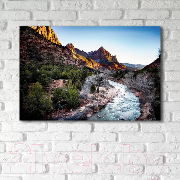 Изображение товара Картина на стекле Stamprint Горная река NT033 (80x120)