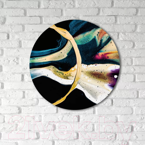 Изображение товара Картина на стекле Stamprint Льющийся круг AR097 (70x70)