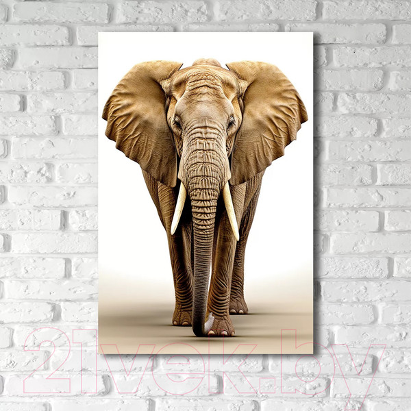 Изображение товара Картина на стекле Stamprint Песчаный слон AN017 (120x80)