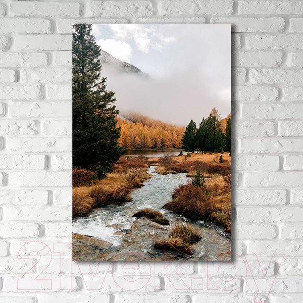 Изображение товара Картина на стекле Stamprint Каменистый ручей NT027 (120x80)