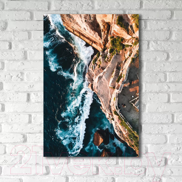 Изображение товара Картина на стекле Stamprint Каменистый обрыв NT030 (120x80)