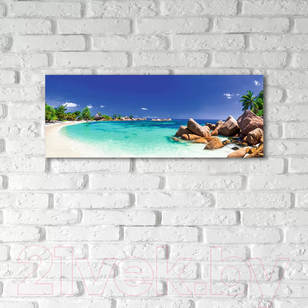 Изображение товара Картина на стекле Stamprint Лагуна NT029 (30x80)