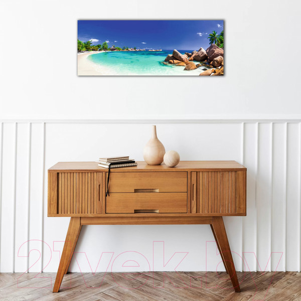 Изображение товара Картина на стекле Stamprint Лагуна NT029 (30x80)
