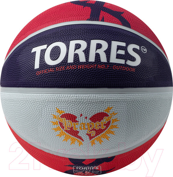 Изображение товара Баскетбольный мяч Torres Prayer B023137 (размер 7)
