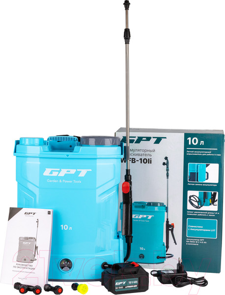 Изображение товара Опрыскиватель аккумуляторный GPT WFB-10li