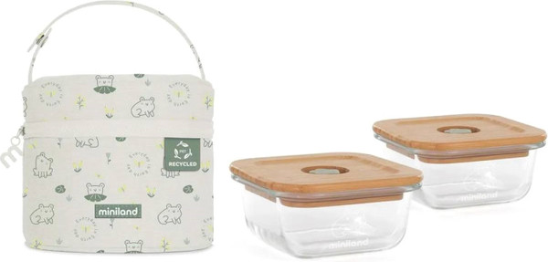 Изображение товара Набор контейнеров Miniland Pack-2-Go Ecosquare / 89549 