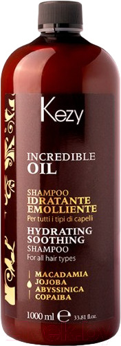 Изображение товара Шампунь для волос Kezy Hydrating Soothing Увлажняющий и разглаживающий (1л)