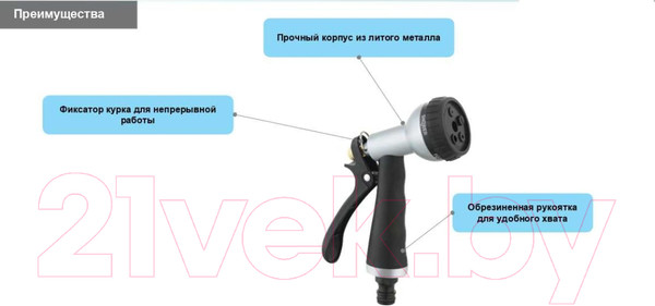 Изображение товара Распылитель для полива Deko Aqualin AT05 / 082-2054
