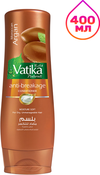 Изображение товара Кондиционер для волос Dabur Vatika Argan Мягкое увлажнение (400мл)