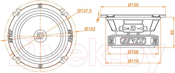 Изображение товара Среднечастотная АС DL Audio Raven 130 v2