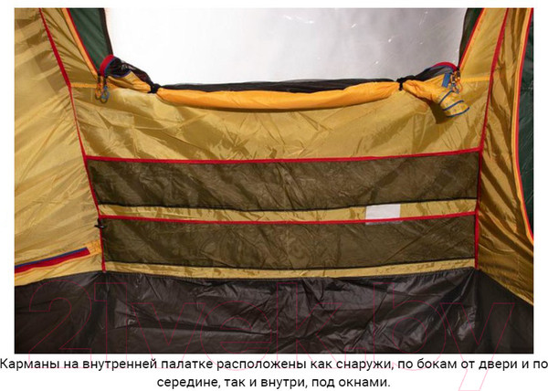 Изображение товара Палатка Alexika Carolina 5 Luxe / 9171.5101 (зеленый)