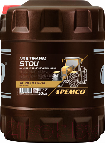 Изображение товара Моторное масло Pemco Multifarm STOU 10W30 / PM2501-20 (20л)