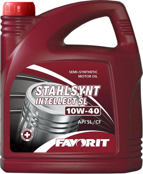Изображение товара Моторное масло Favorit Stahlsynt Intellect SL 10W40 CF/SL / FV3502-4ME (4л)