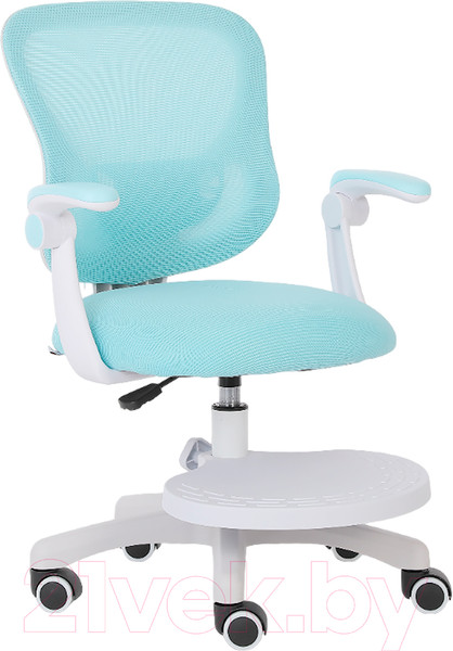 Изображение товара Кресло офисное Calviano Comfy (голубой, с подножкой)