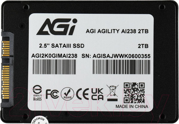 Изображение товара SSD диск AGI AI238 2TB (AGI2K0GIMAI238)