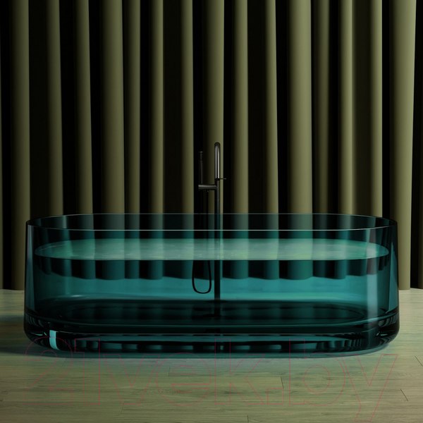 Изображение товара Ванна из полиэфирной смолы Abber Kristall AT9708 Aquamarin (бирюзовый)