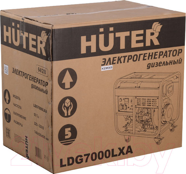 Изображение товара Дизельный генератор Huter LDG 7000LXА (64/2/8)