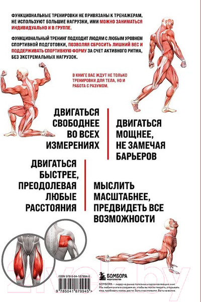Изображение товара Книга Бомбора Анатомия функциональных тренировок / 9785041879945 (Синицки А.)