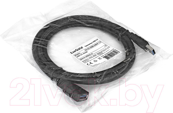 Изображение товара Удлинитель кабеля ExeGate EX-CC-USB3-AMAF-3.0 / EX284933RUS (3м)