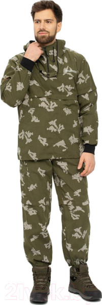 Изображение товара Костюм для охоты и рыбалки Huntsman Антигнус Люкс Смесовая Березка (р-р 44-46/170-176)