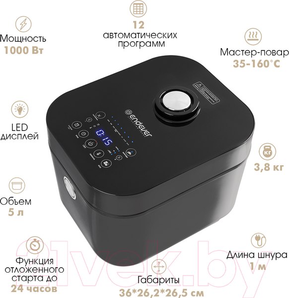 Изображение товара Мультиварка Endever Vita-127 (черный)