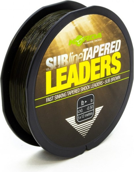 Изображение товара Леска монофильная Korda Subline Tapered Leader 0.30-0.50мм Brown KTL30