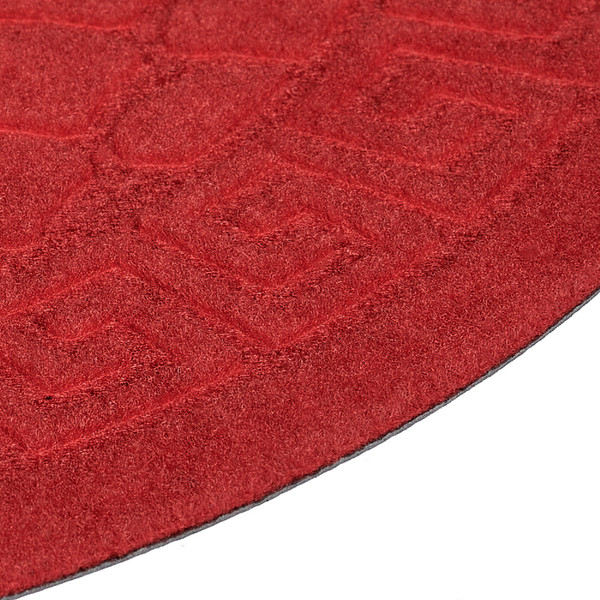 Изображение товара Коврик грязезащитный Kovroff Чешуйки полукруг 60x90 / ПП/04/03/05 (красный)