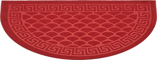 Изображение товара Коврик грязезащитный Kovroff Чешуйки полукруг 60x90 / ПП/04/03/05 (красный)