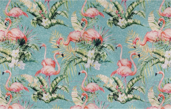 Изображение товара Коврик Shahintex Silk Photoprint 01 05 50x78 / 816859 (фламинго)