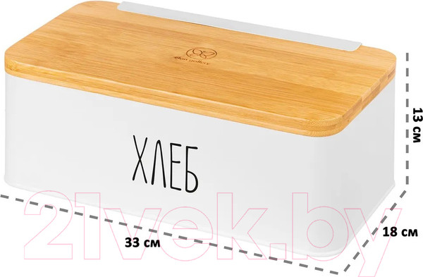 Изображение товара Хлебница Elan Gallery 240470 (белый)