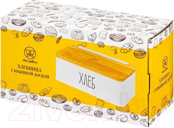 Изображение товара Хлебница Elan Gallery 240470 (белый)