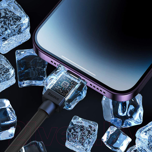 Изображение товара Кабель Baseus CoolPlay USB to iP 2.4A / CAKW000501 (2м, черный)