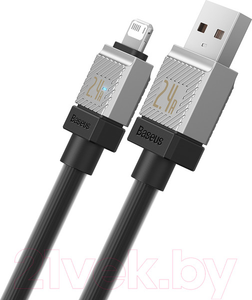 Изображение товара Кабель Baseus CoolPlay USB to iP 2.4A / CAKW000501 (2м, черный)