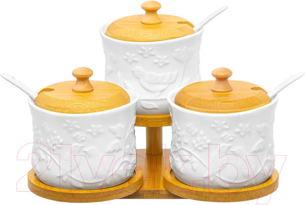 Изображение товара Набор емкостей для хранения Elan Gallery Птички на ветке / 540866