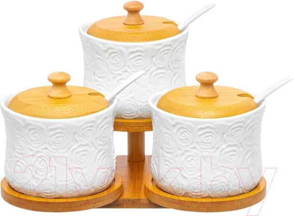 Изображение товара Набор емкостей для хранения Elan Gallery Розы / 540868 