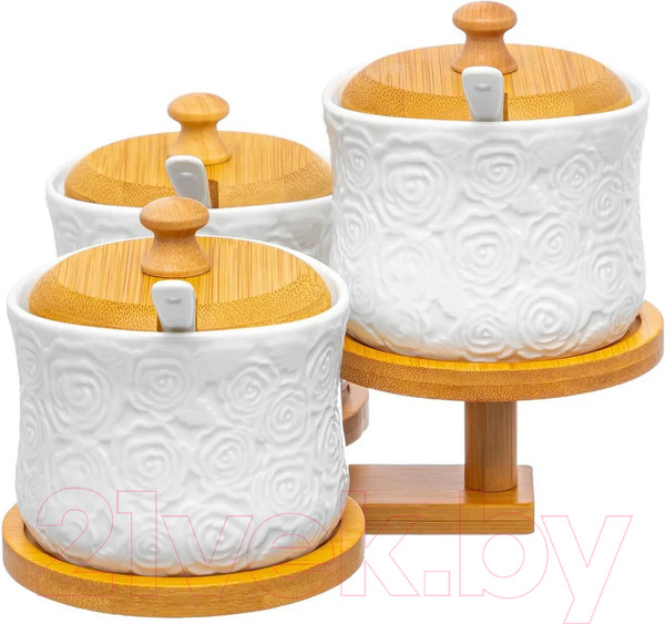 Изображение товара Набор емкостей для хранения Elan Gallery Розы / 540868 